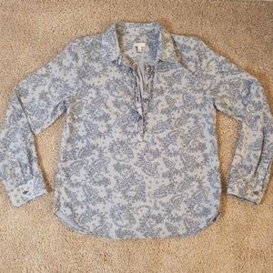 ⭐ Talbots Pale Blue Blouse